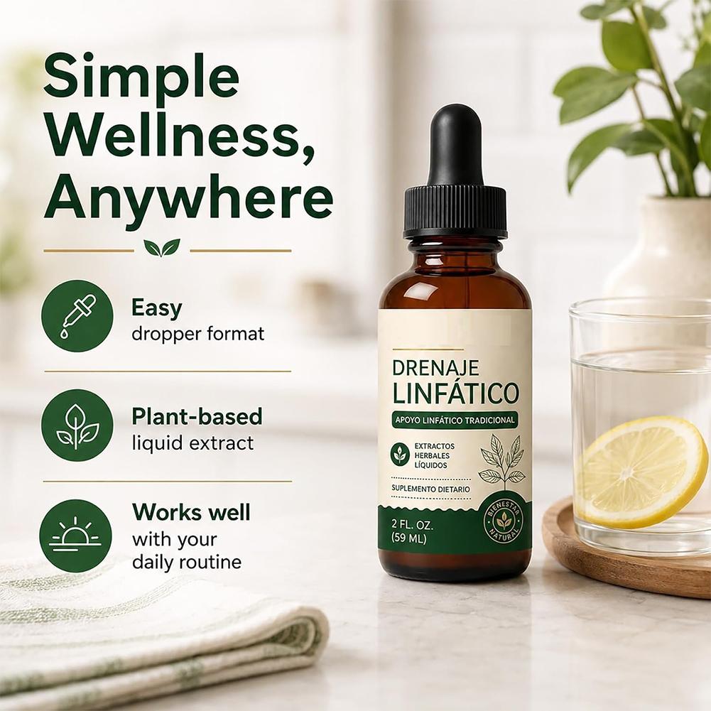 Herbal Supplement - Lymfedrainage ondersteunende druppels, multikruidenmix, supplement, ampuldruppels,