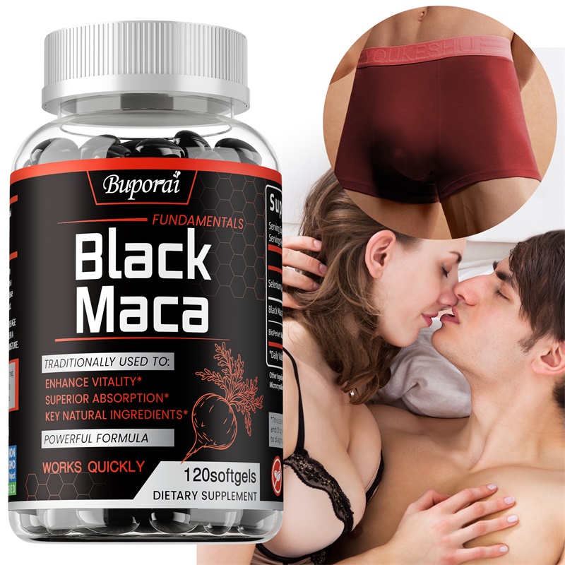 Herbal Supplement - Zwart Maca-supplement - verhoogt de spiermassa,