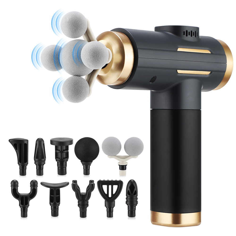 Health Wellness - 11-in-1 elektrische massagepistool, 99 standen, krachtig