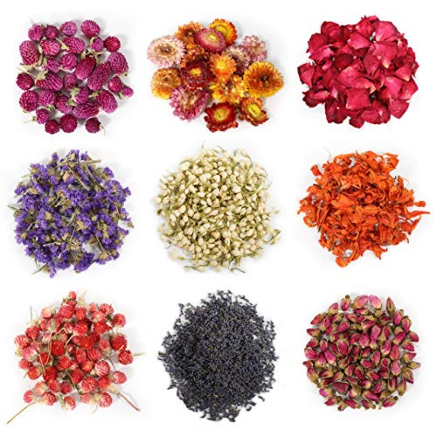 9 zakjes gedroogde bloemen, 10 - Dried Herbs recensie en prijs