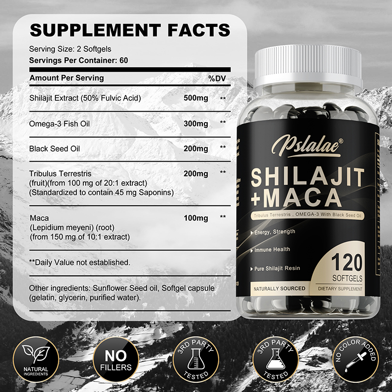 Shilajit + Maca - Verhoogt ene - Herbal Supplement recensie en prijs